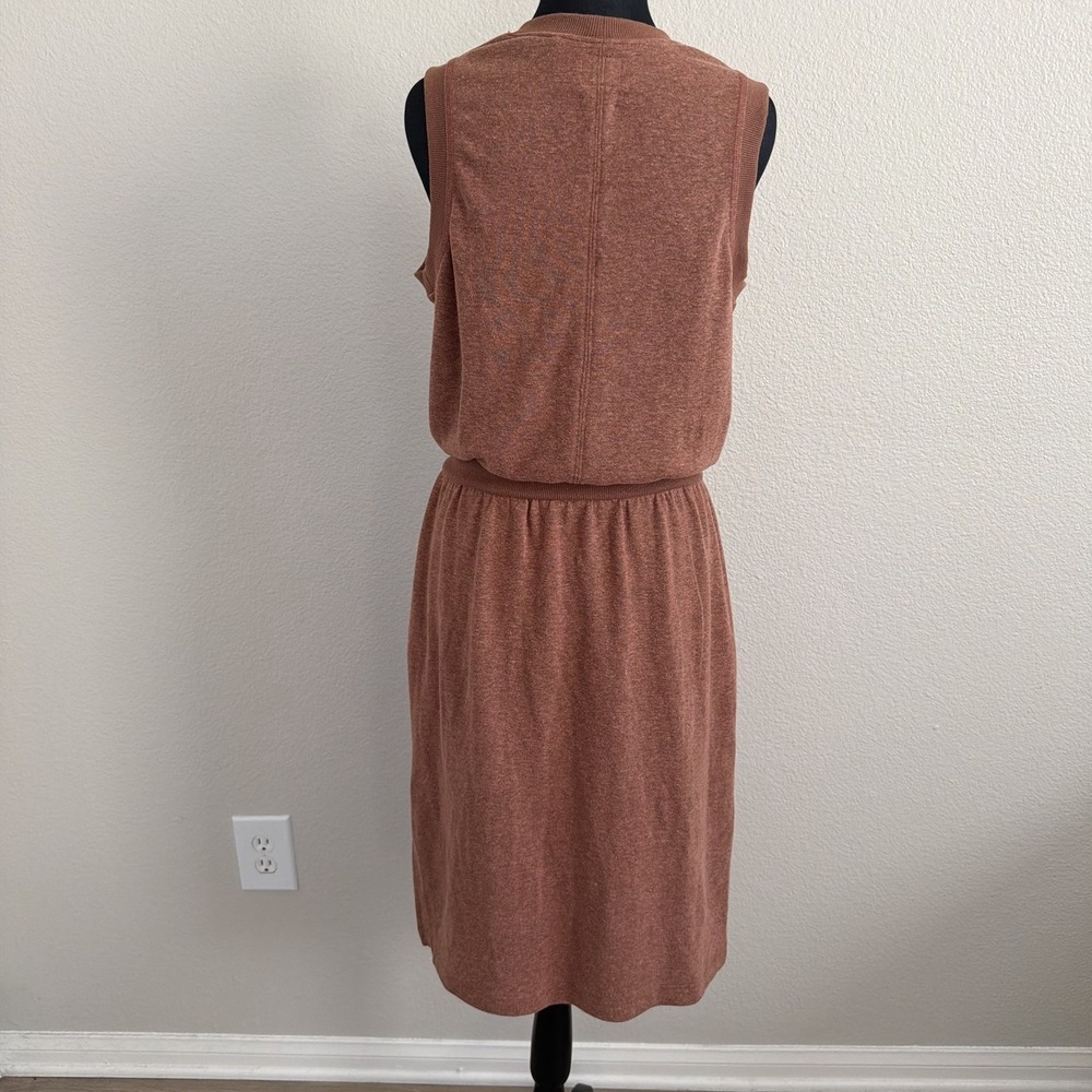 Prana Women's Small Cozy Up Beach Hopper Dress Pockets Stretch Hemp Cinched - Picture 2 of 8